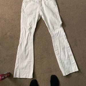 white flared jeans 30/30